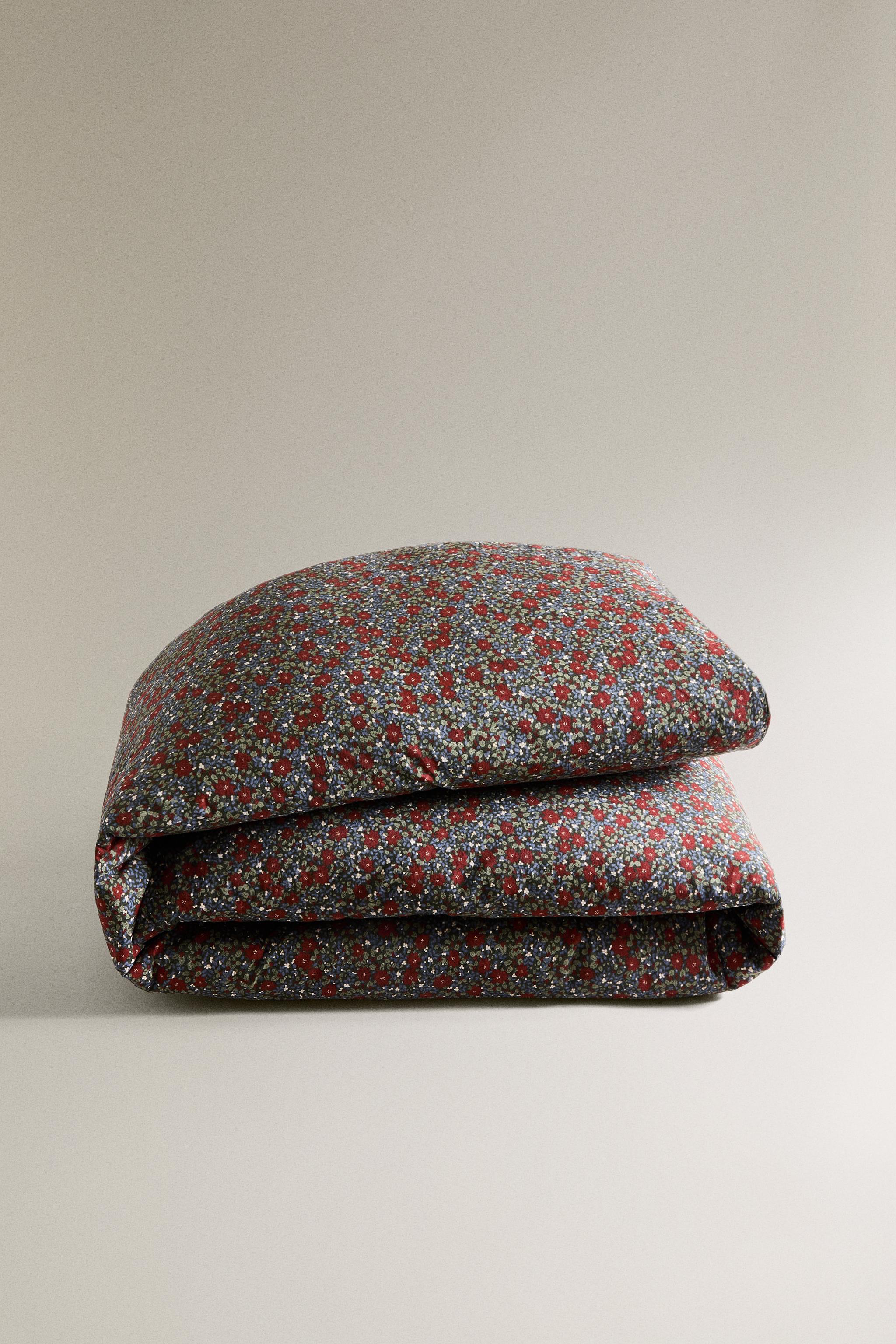 CHILDREN'S CHRISTMAS FLORAL DUVET COVER